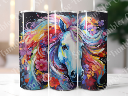 Horse Variety Part 3 - 20oz and 30oz Tumblers (Glow In The Dark Green And Blue Available)