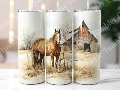 Horse Variety Part 3 - 20oz and 30oz Tumblers (Glow In The Dark Green And Blue Available)