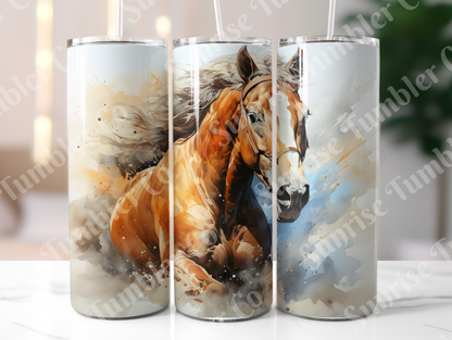 Horse Variety Part 3 - 20oz and 30oz Tumblers (Glow In The Dark Green And Blue Available)