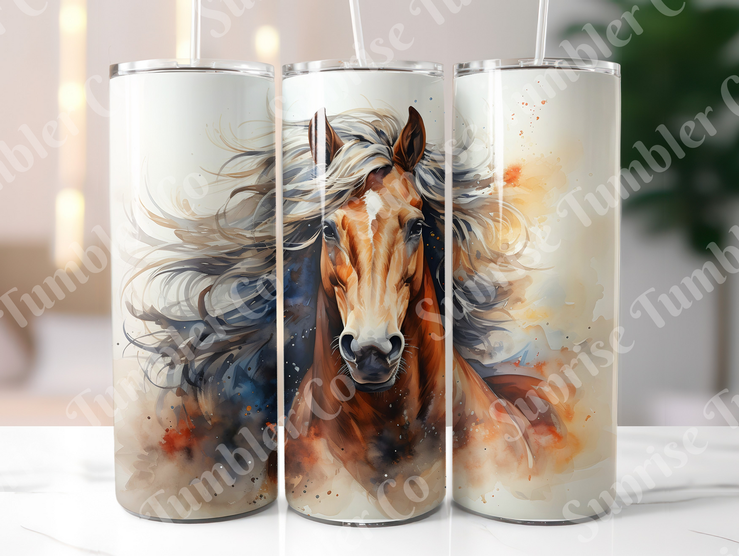 Horse Variety Part 3 - 20oz and 30oz Tumblers (Glow In The Dark Green And Blue Available)