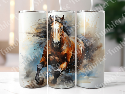 Horse Variety Part 4 - 20oz and 30oz Tumblers (Glow In The Dark Green And Blue Available)
