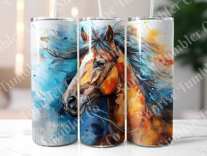 Horse Variety Part 4 - 20oz and 30oz Tumblers (Glow In The Dark Green And Blue Available)