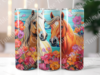 Horse Variety Part 1 - 20oz and 30oz Tumblers (Glow In The Dark Green And Blue Available)