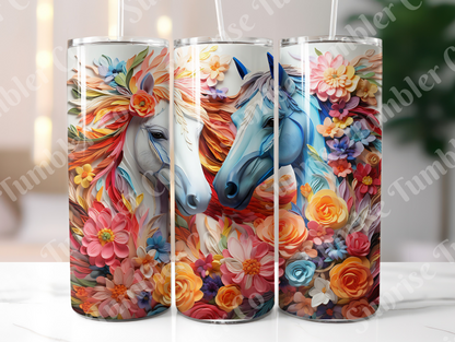 Horse Variety Part 1 - 20oz and 30oz Tumblers (Glow In The Dark Green And Blue Available)