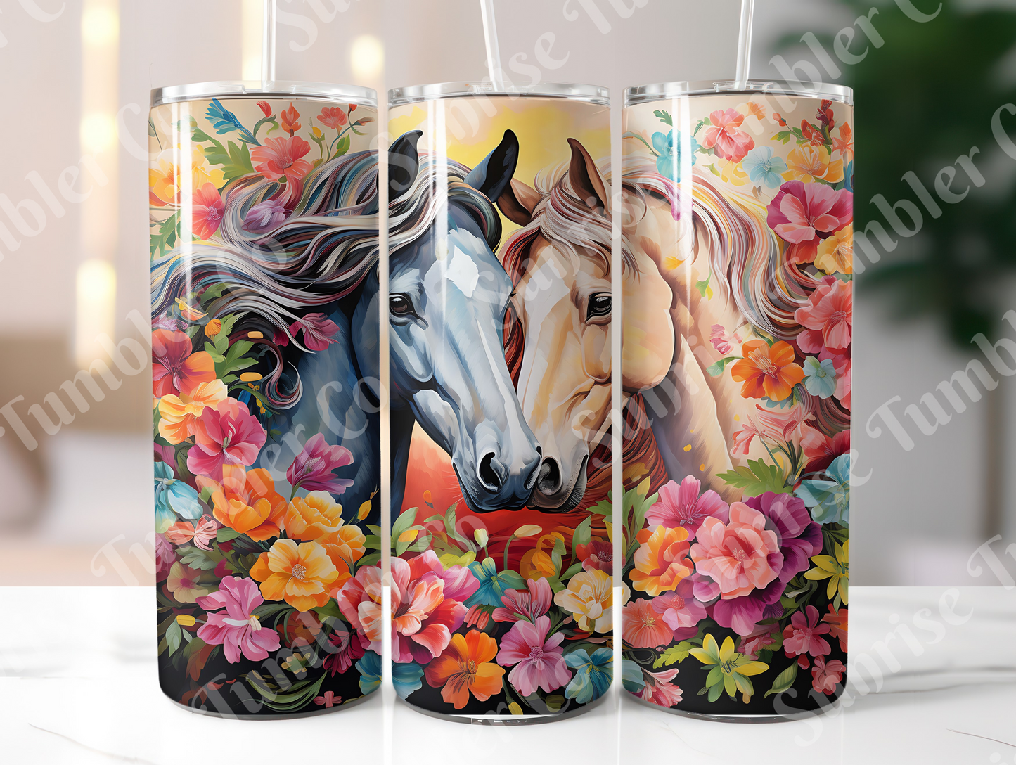 Horse Variety Part 1 - 20oz and 30oz Tumblers (Glow In The Dark Green And Blue Available)