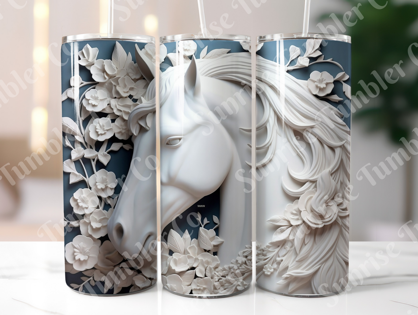 Horse Variety Part 1 - 20oz and 30oz Tumblers (Glow In The Dark Green And Blue Available)