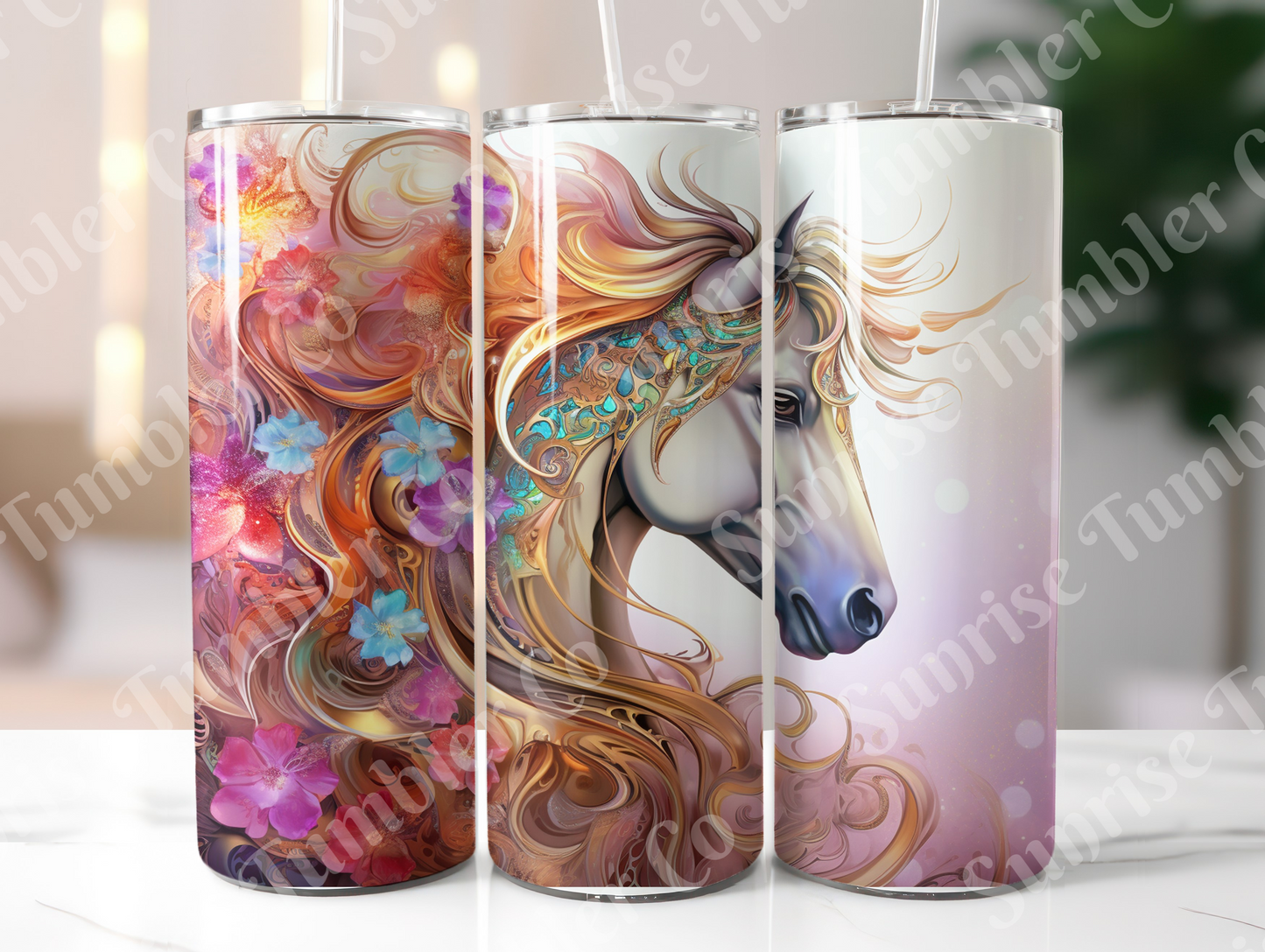 Horse Variety Part 1 - 20oz and 30oz Tumblers (Glow In The Dark Green And Blue Available)