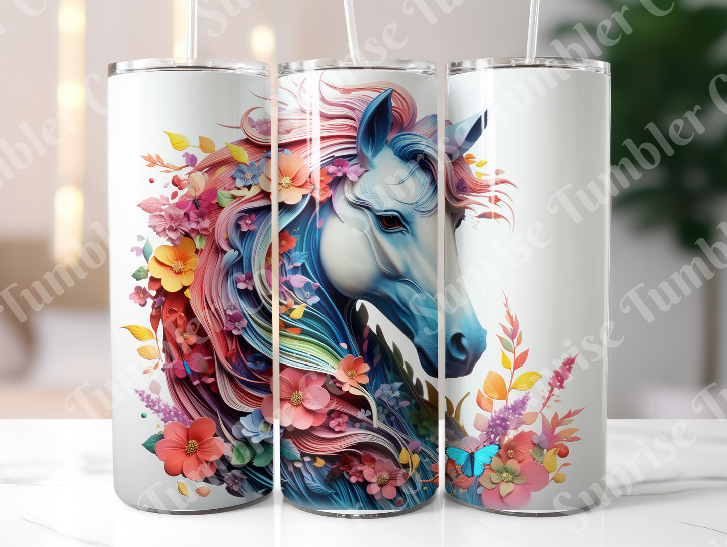 Horse Variety Part 1 - 20oz and 30oz Tumblers (Glow In The Dark Green And Blue Available)