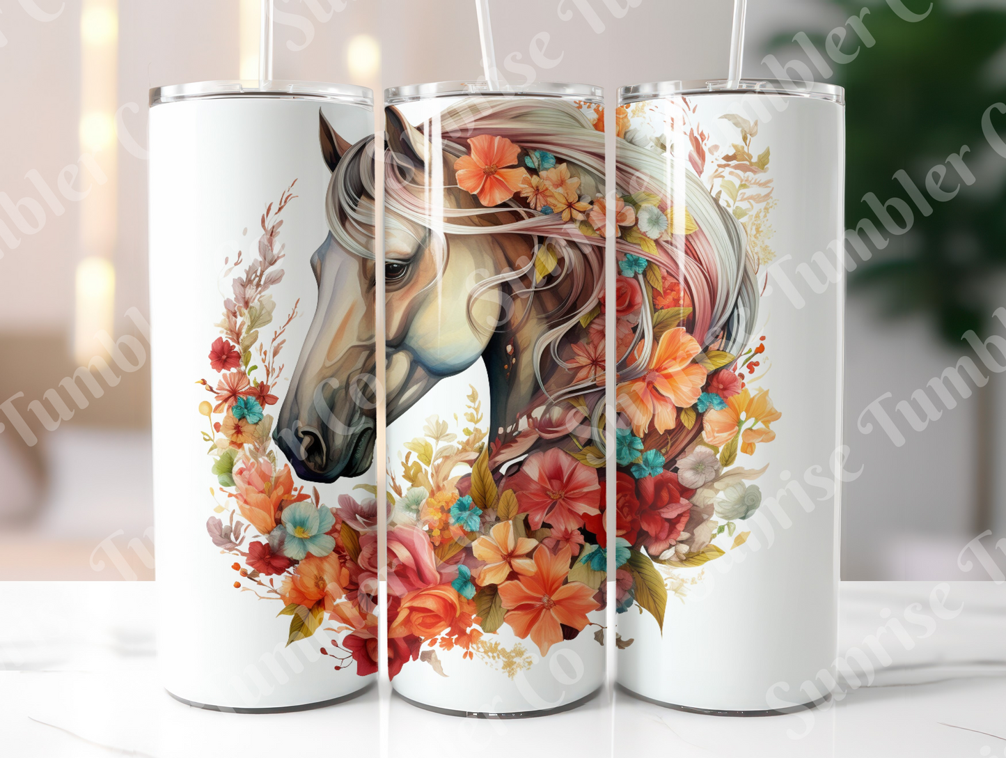 Horse Variety Part 1 - 20oz and 30oz Tumblers (Glow In The Dark Green And Blue Available)