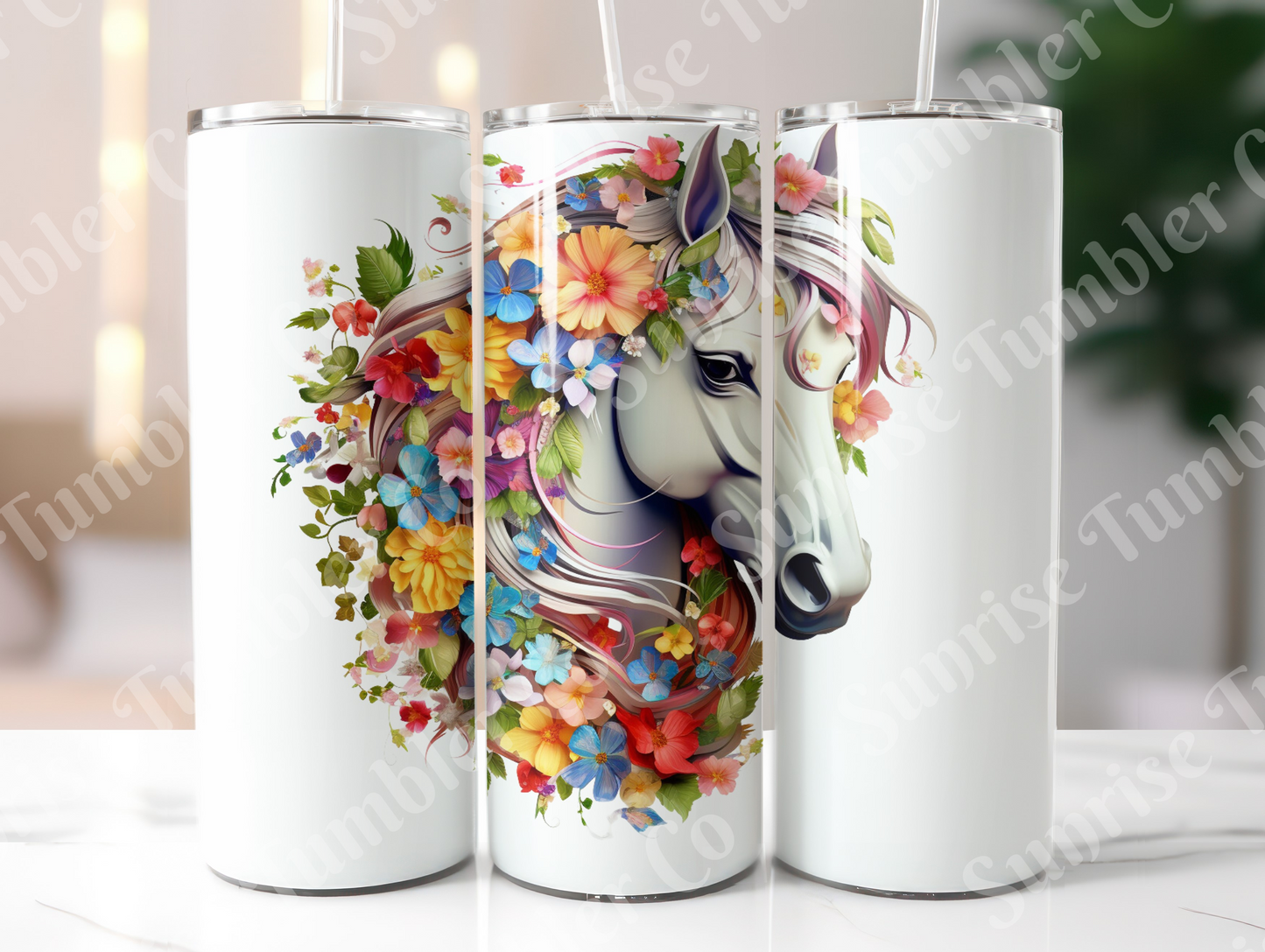Horse Variety Part 1 - 20oz and 30oz Tumblers (Glow In The Dark Green And Blue Available)