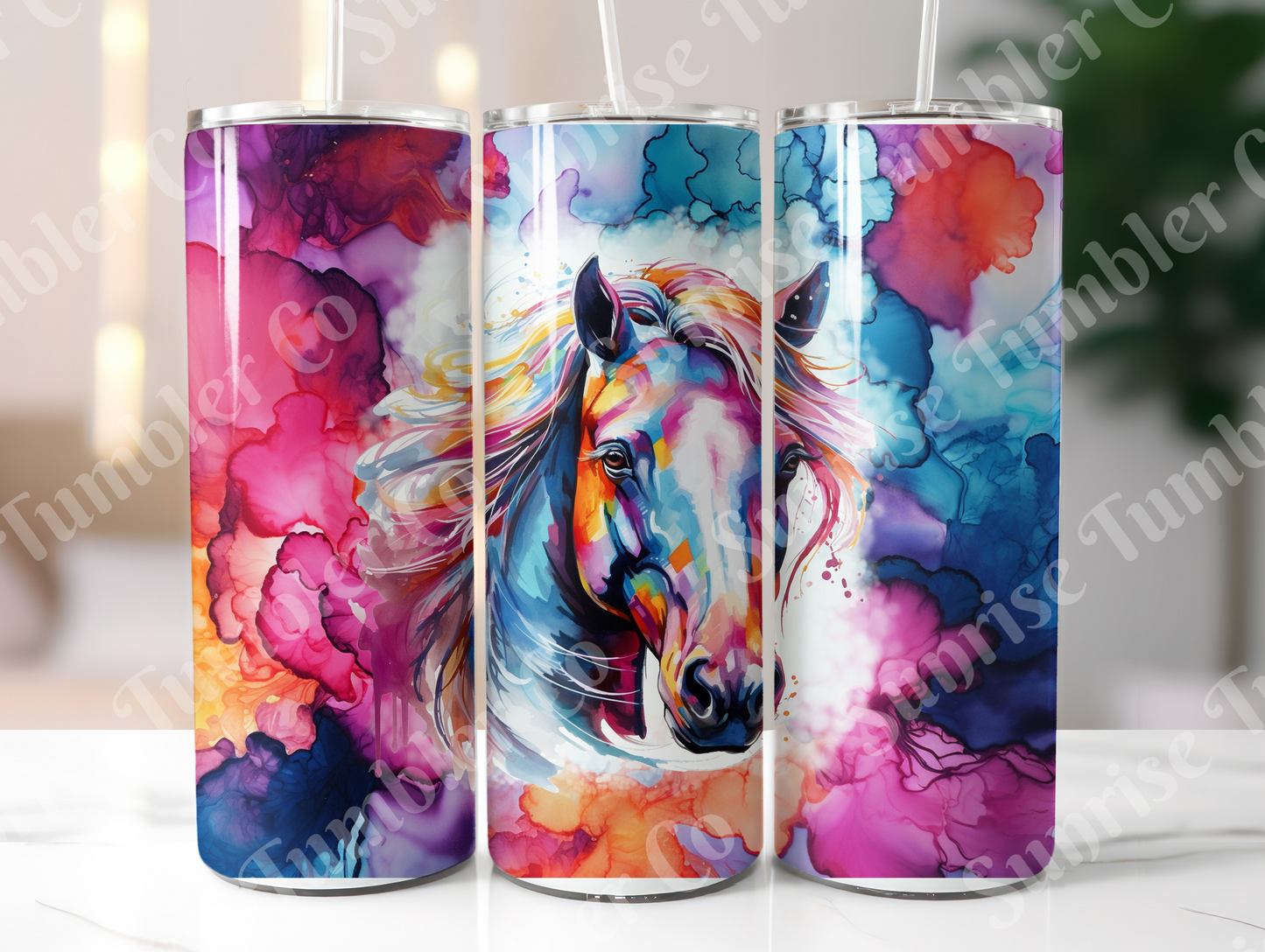 Horse Variety Part 2 - 20oz and 30oz Tumblers (Glow In The Dark Green And Blue Available)