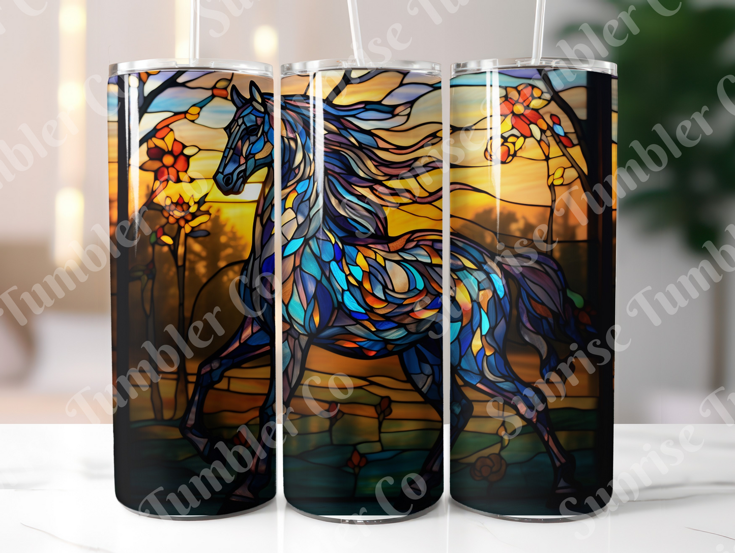 Horse Variety Part 2 - 20oz and 30oz Tumblers (Glow In The Dark Green And Blue Available)