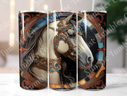 Horse Variety Part 2 - 20oz and 30oz Tumblers (Glow In The Dark Green And Blue Available)