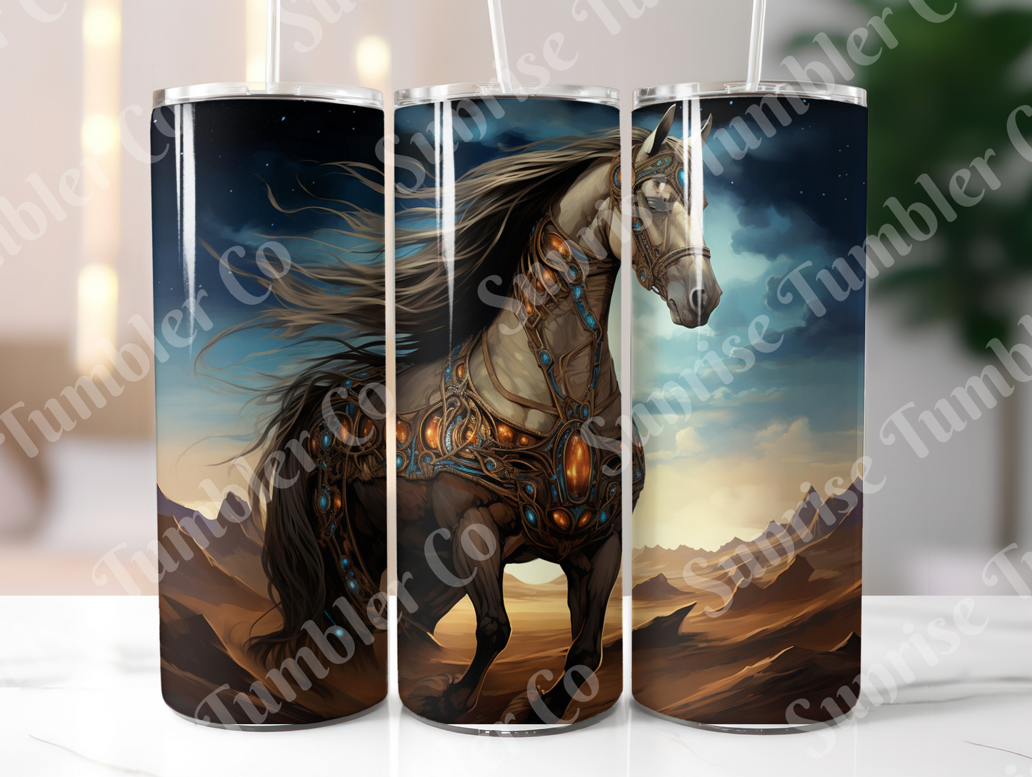 Horse Variety Part 2 - 20oz and 30oz Tumblers (Glow In The Dark Green And Blue Available)