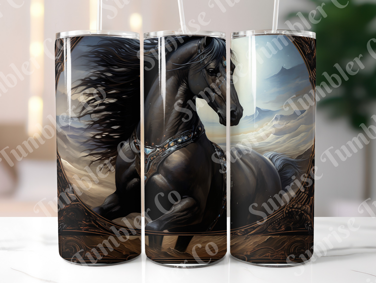 Horse Variety Part 2 - 20oz and 30oz Tumblers (Glow In The Dark Green And Blue Available)