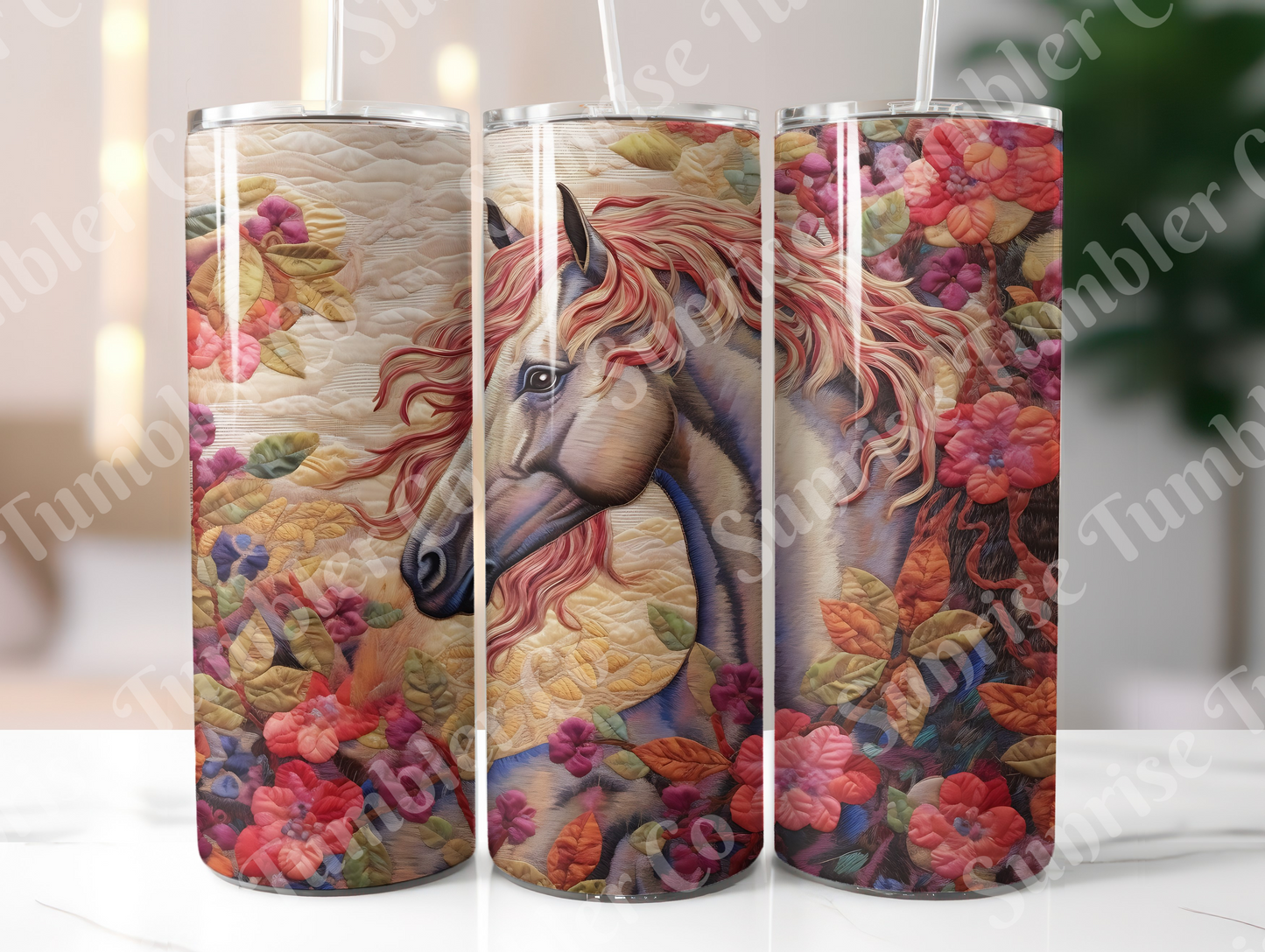 Horse Variety Part 2 - 20oz and 30oz Tumblers (Glow In The Dark Green And Blue Available)