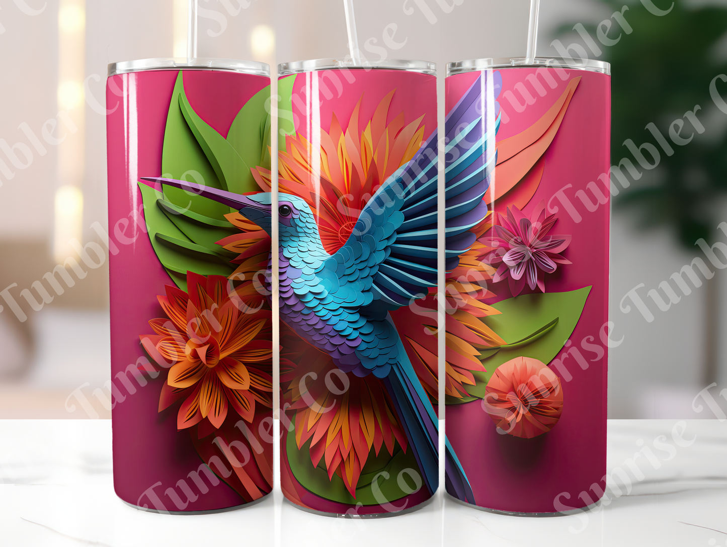 Hummingbird Variety Part 2 - 20oz and 30oz Tumblers (Glow In The Dark Green And Blue Available)
