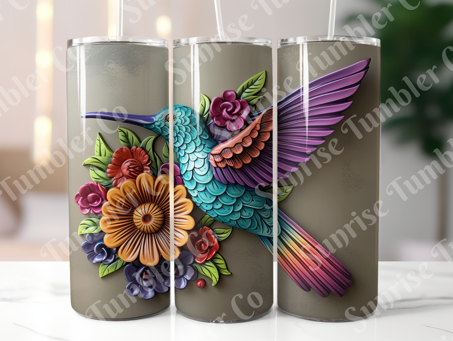 Hummingbird Variety Part 1 - 20oz and 30oz Tumblers (Glow In The Dark Green And Blue Available)