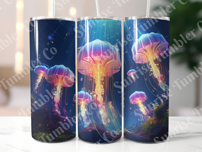 Jellyfish Variety - 20oz and 30oz Tumblers (Glow In The Dark Green And Blue Available)