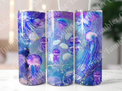Jellyfish Variety - 20oz and 30oz Tumblers (Glow In The Dark Green And Blue Available)
