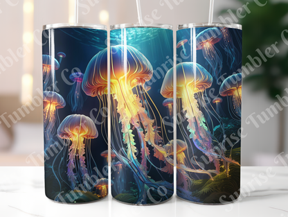 Jellyfish Variety - 20oz and 30oz Tumblers (Glow In The Dark Green And Blue Available)