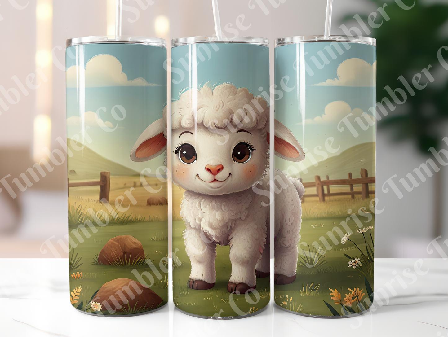 Lamb & Sheep Variety - 20oz and 30oz Tumblers (Glow In The Dark Green And Blue Available)