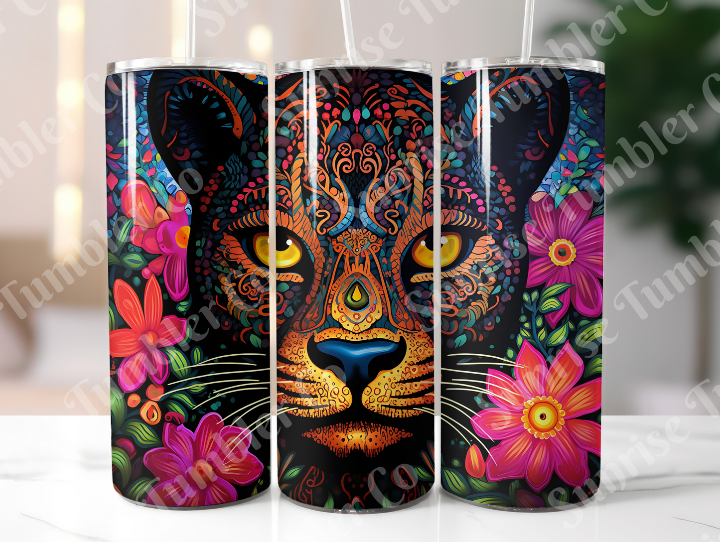 Snow Leopard Variety Part 2 - 20oz and 30oz Tumblers (Glow In The Dark Green And Blue Available)