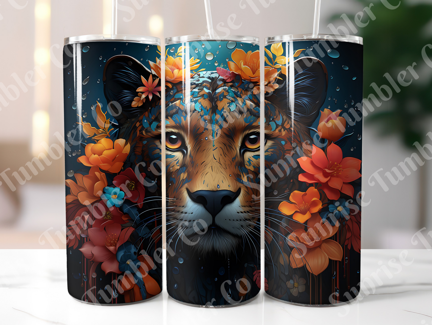 Snow Leopard Variety Part 1 - 20oz and 30oz Tumblers (Glow In The Dark Green And Blue Available)