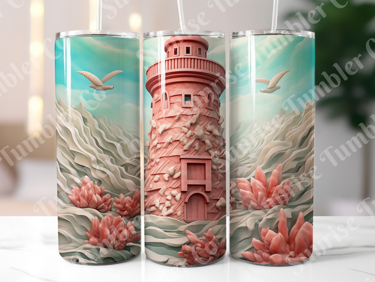Lighthouse Variety Part 3 - 20oz and 30oz Tumblers (Glow In The Dark Green And Blue Available)