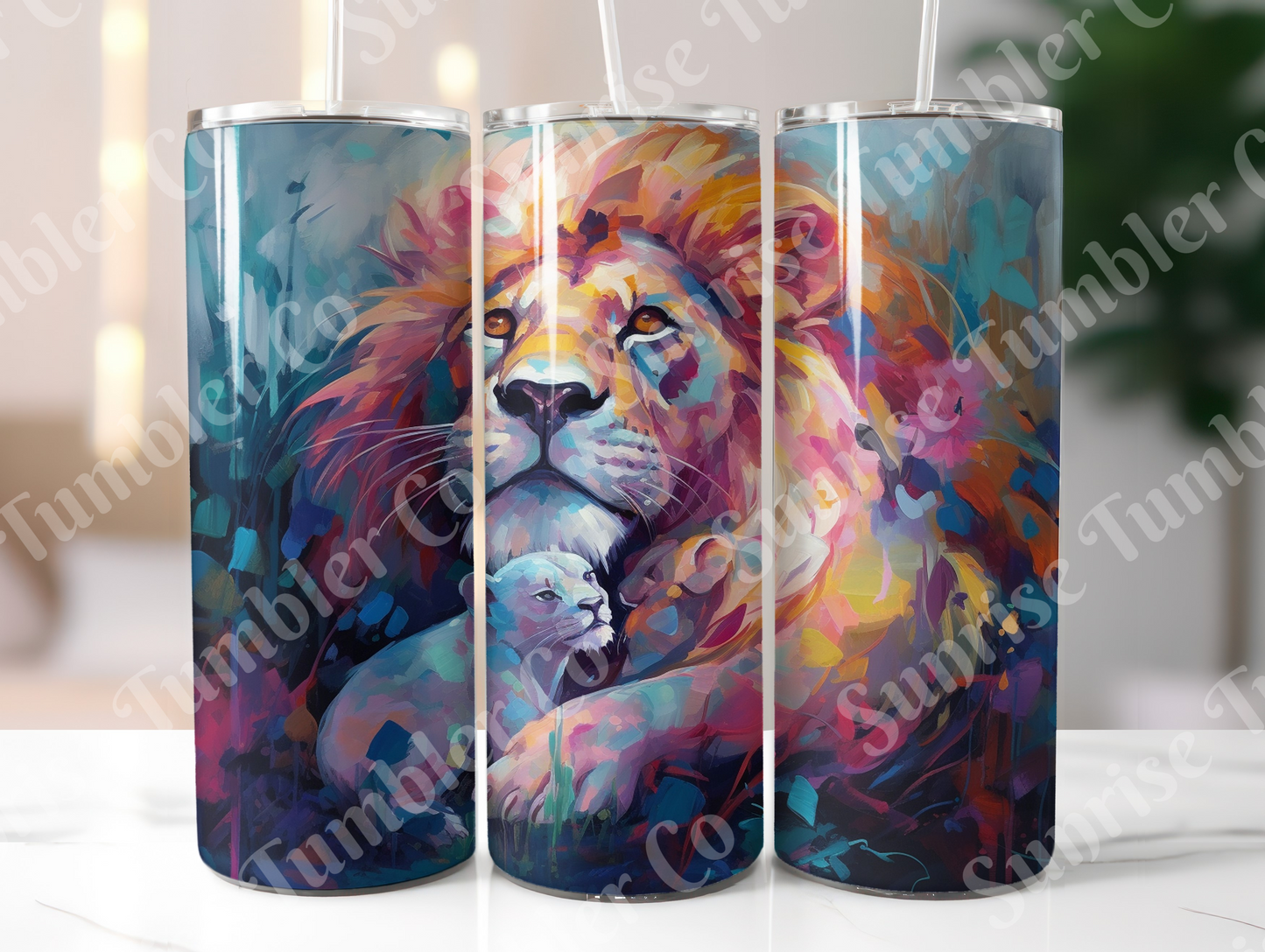 Lion Variety Part 2 - 20oz and 30oz Tumblers (Glow In The Dark Green And Blue Available)