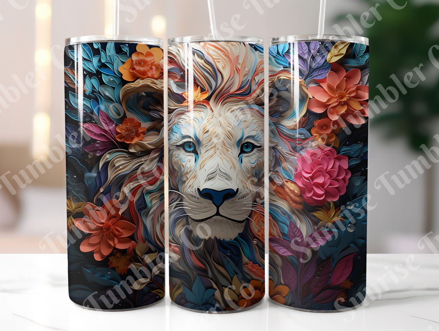 Lion Variety Part 1 - 20oz and 30oz Tumblers (Glow In The Dark Green And Blue Available)