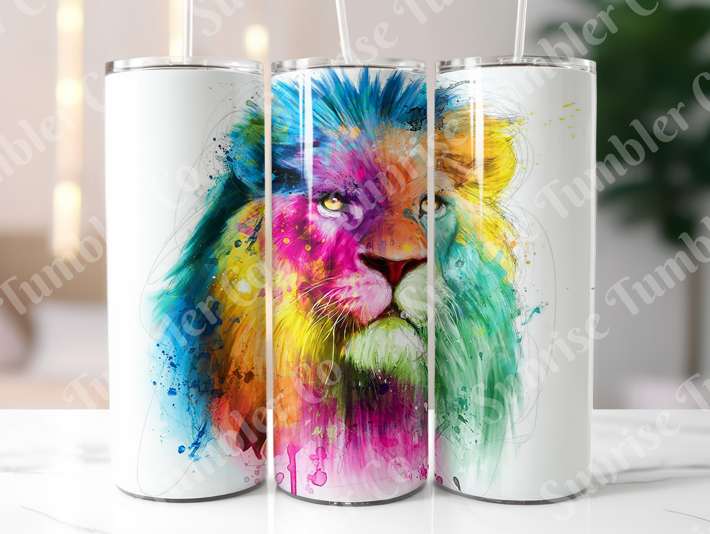 Lion Variety Part 1 - 20oz and 30oz Tumblers (Glow In The Dark Green And Blue Available)