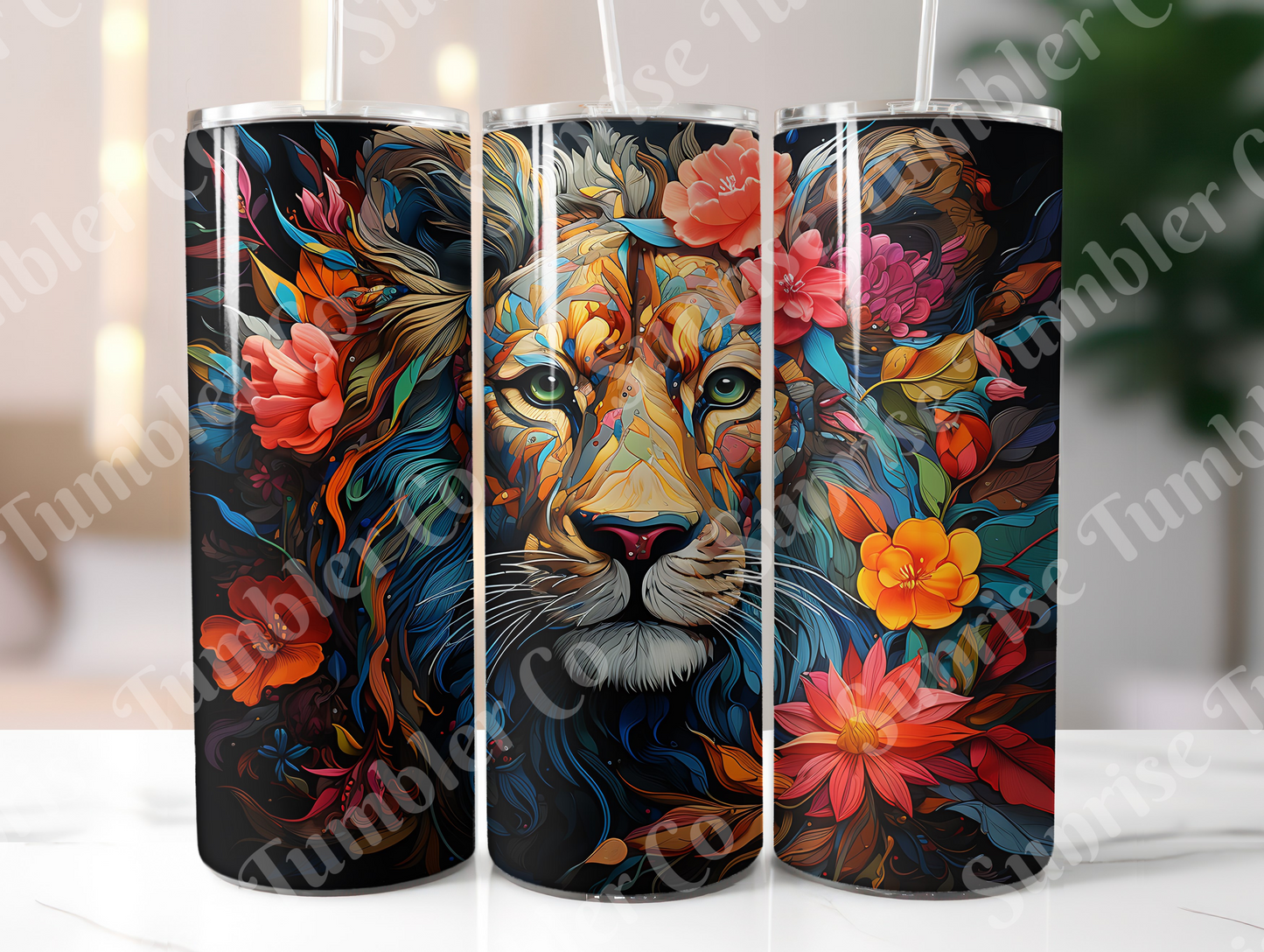 Lion Variety Part 1 - 20oz and 30oz Tumblers (Glow In The Dark Green And Blue Available)