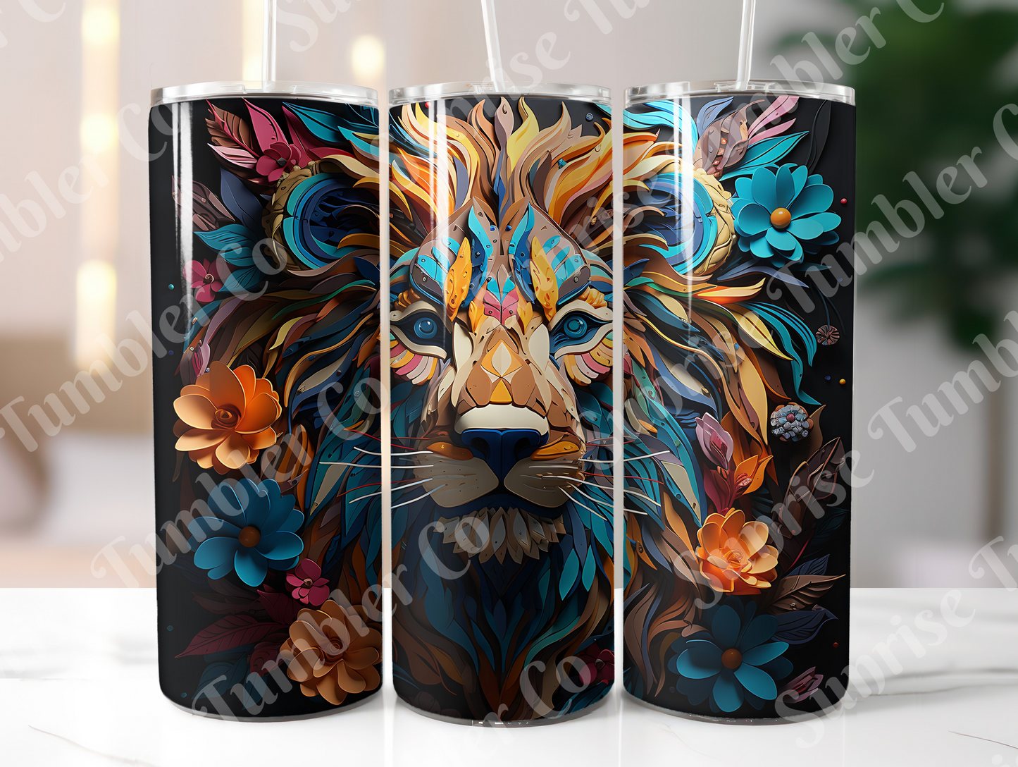 Lion Variety Part 1 - 20oz and 30oz Tumblers (Glow In The Dark Green And Blue Available)