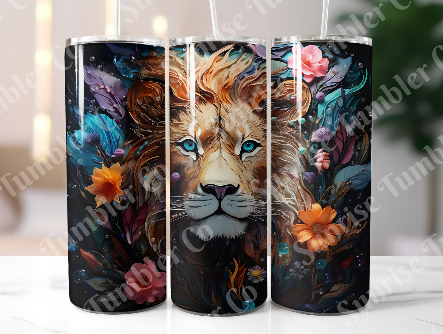 Lion Variety Part 1 - 20oz and 30oz Tumblers (Glow In The Dark Green And Blue Available)