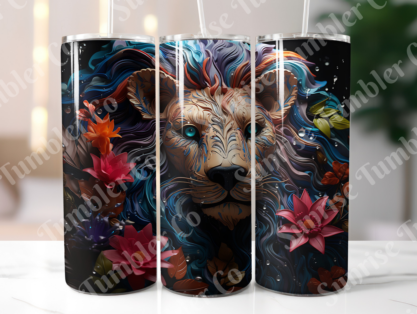 Lion Variety Part 1 - 20oz and 30oz Tumblers (Glow In The Dark Green And Blue Available)