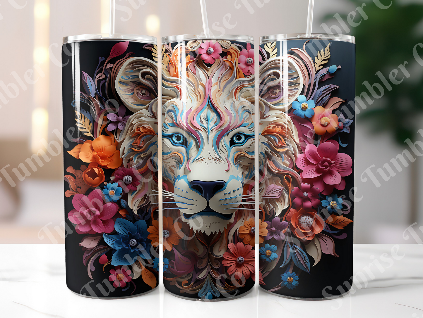 Lion Variety Part 1 - 20oz and 30oz Tumblers (Glow In The Dark Green And Blue Available)