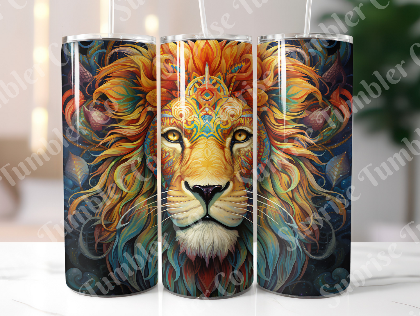 Lion Variety Part 2 - 20oz and 30oz Tumblers (Glow In The Dark Green And Blue Available)