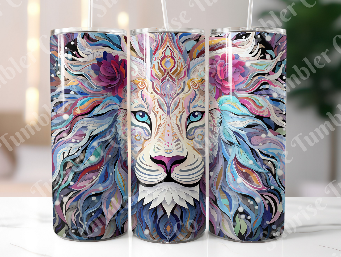 Lion Variety Part 2 - 20oz and 30oz Tumblers (Glow In The Dark Green And Blue Available)