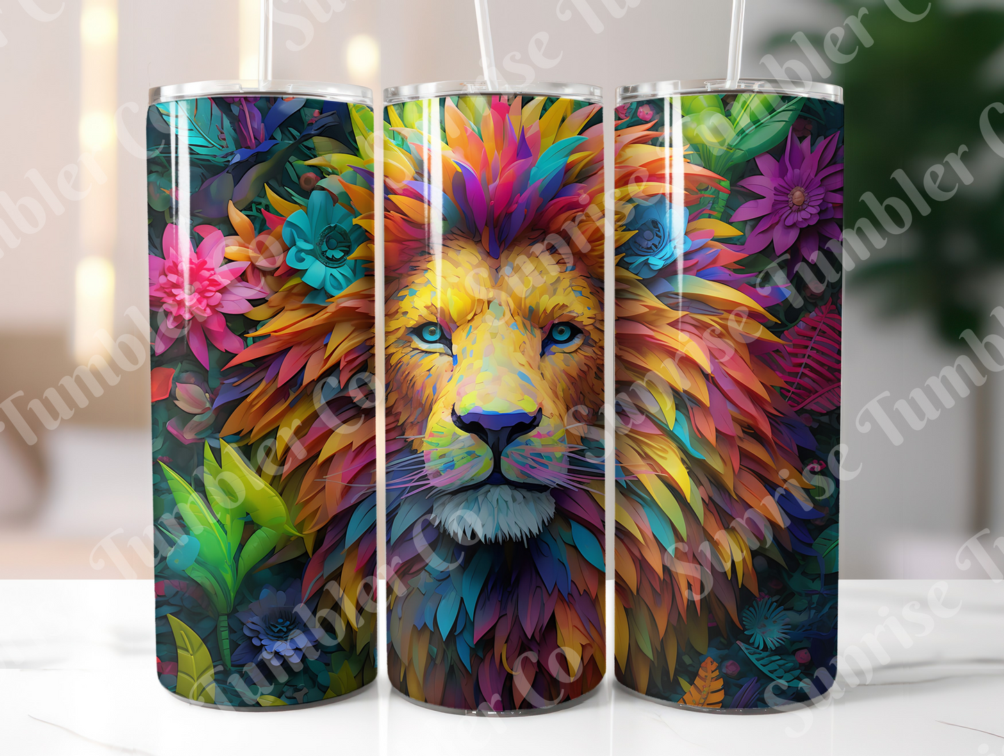 Lion Variety Part 2 - 20oz and 30oz Tumblers (Glow In The Dark Green And Blue Available)