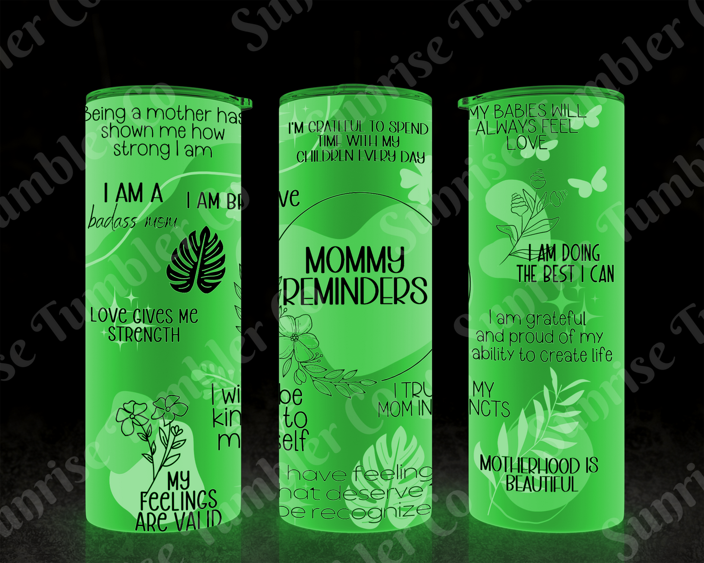 Positive and Inspirational Sayings Variety Part 3 - 20 oz and 30 oz Tumblers (Glow In The Dark Options Available)