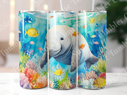 Manatee Variety - 20oz and 30oz Tumblers (Glow In The Dark Green And Blue Available)