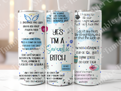 Mature & Adult Sayings Variety Part 5 - 20oz and 30oz Tumblers (Glow In The Dark Green And Blue Available)