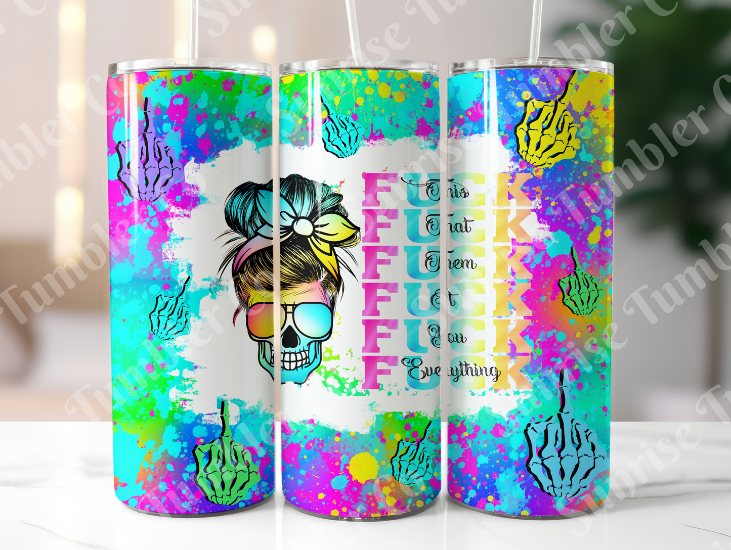 Mature & Adult Sayings Variety Part 3 - 20oz and 30oz Tumblers (Glow In The Dark Green And Blue Available)