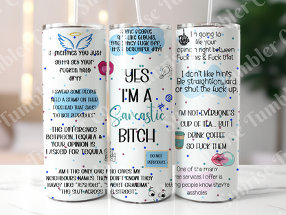 Mature & Adult Sayings Variety Part 4 - 20oz and 30oz Tumblers (Glow In The Dark Green And Blue Available)