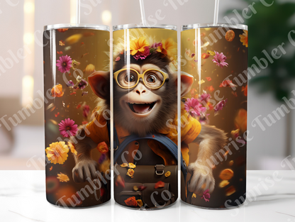 Monkey Variety - 20oz and 30oz Tumblers (Glow In The Dark Green And Blue Available)