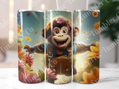 Monkey Variety - 20oz and 30oz Tumblers (Glow In The Dark Green And Blue Available)