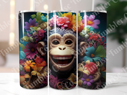 Monkey Variety - 20oz and 30oz Tumblers (Glow In The Dark Green And Blue Available)