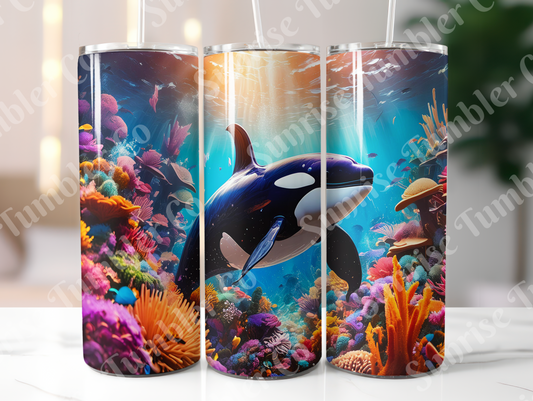 Orca Variety - 20oz and 30oz Tumblers (Glow In The Dark Green And Blue Available)