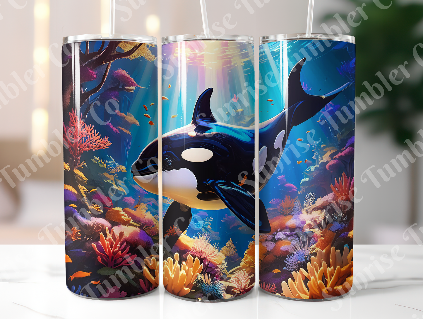 Orca Variety - 20oz and 30oz Tumblers (Glow In The Dark Green And Blue Available)